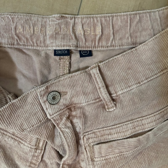NWOT AEO Mid-Rise Wide Leg Tan Cords - Picture 3 of 5